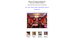 Desktop Screenshot of kingscarriagehouse.com