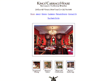 Tablet Screenshot of kingscarriagehouse.com
